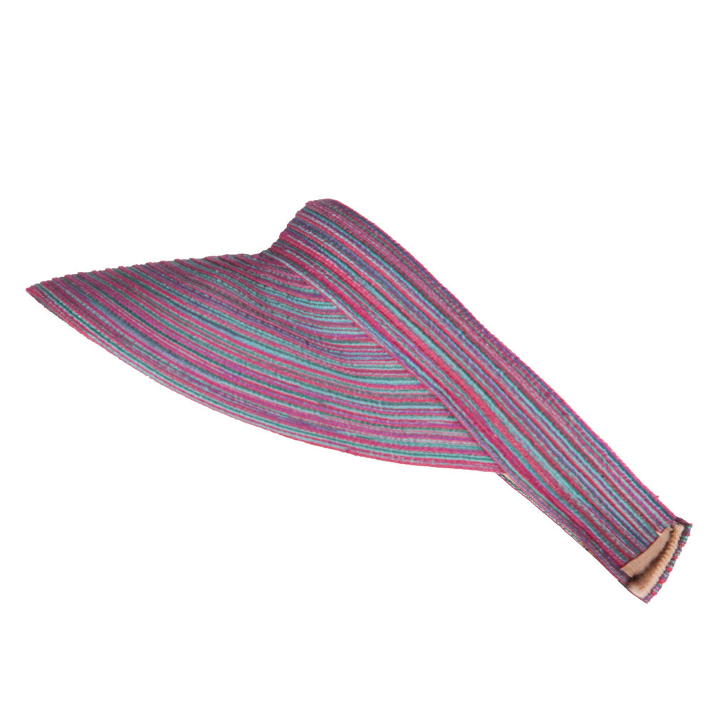 UPF 40+ Multi Colored Poly Braid Sun Visor