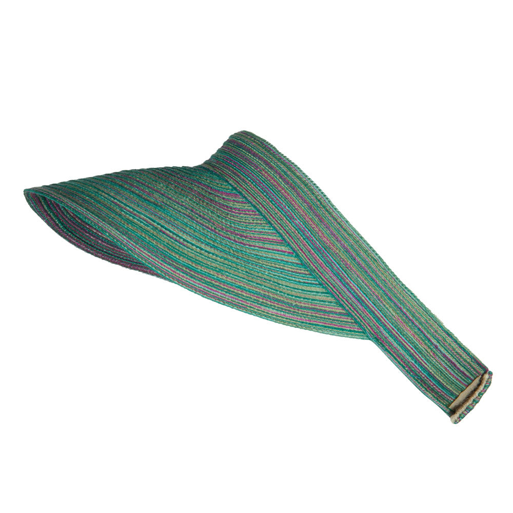UPF 40+ Multi Colored Poly Braid Sun Visor