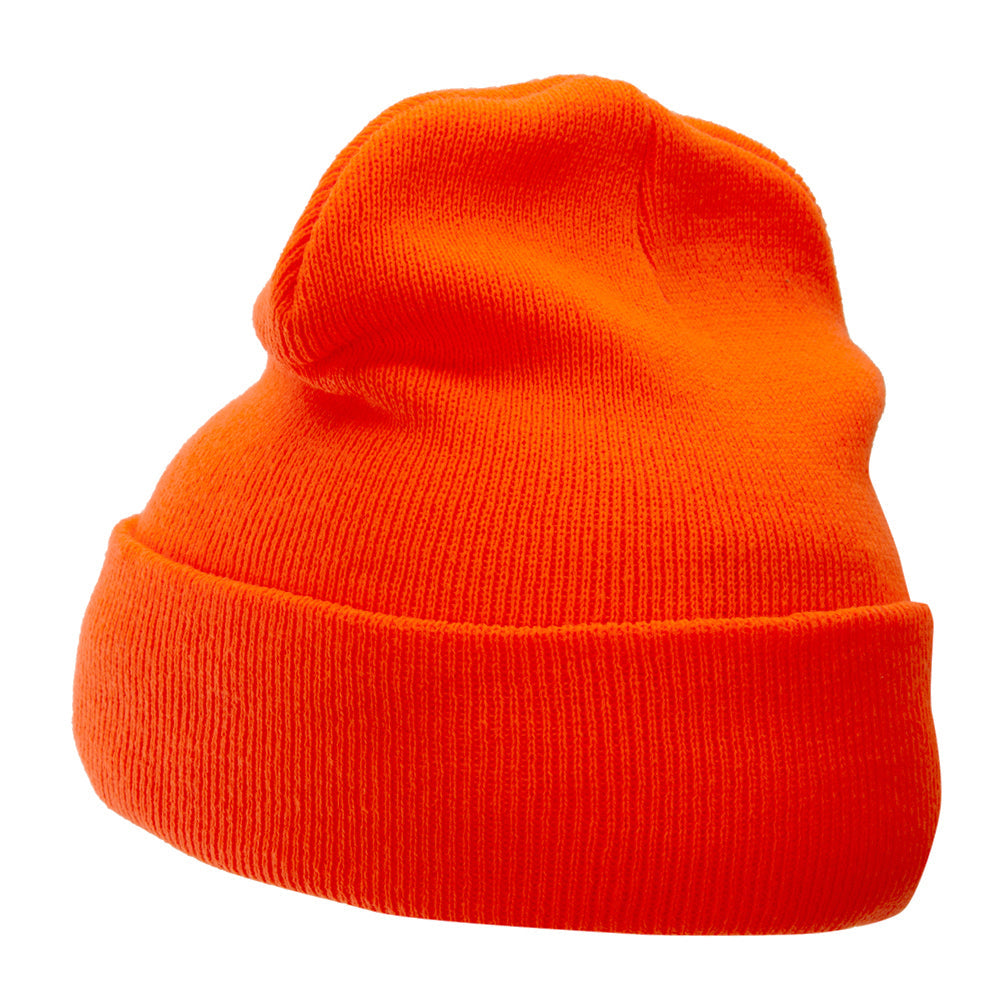 12 Inch Solid Long Beanie Made in USA