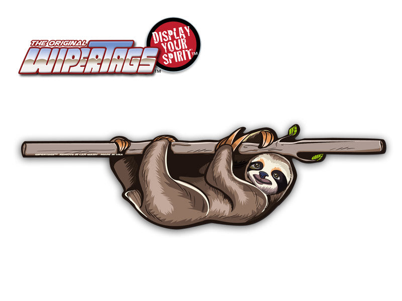 Hanging Sloth WiperTags