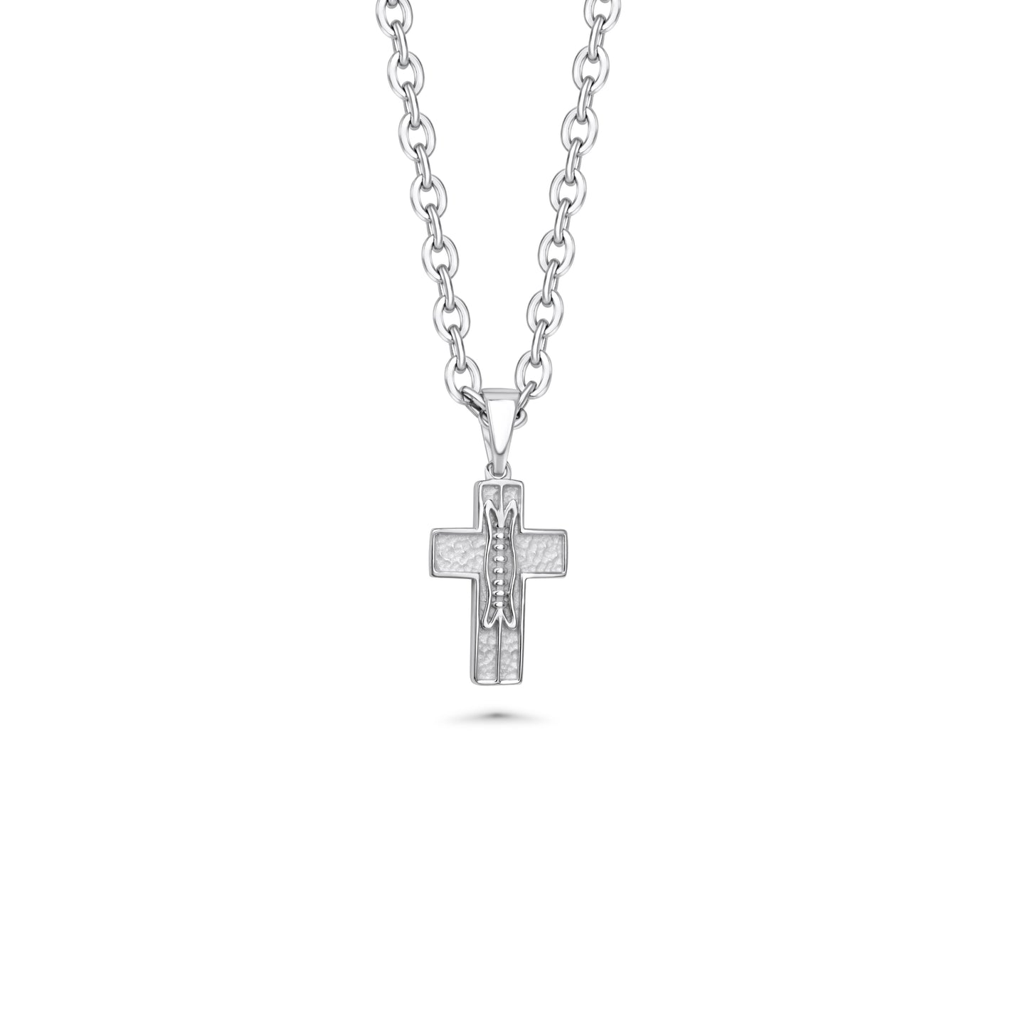 Pigskin Football Cross Necklace (Youth)