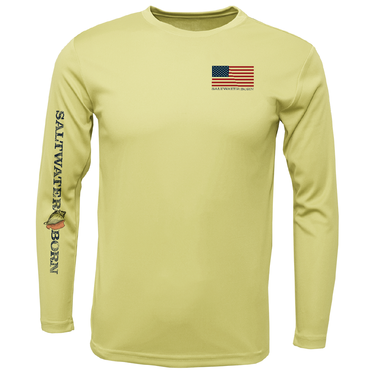 USA Grouper Long Sleeve UPF 50+ Dry-Fit Shirt