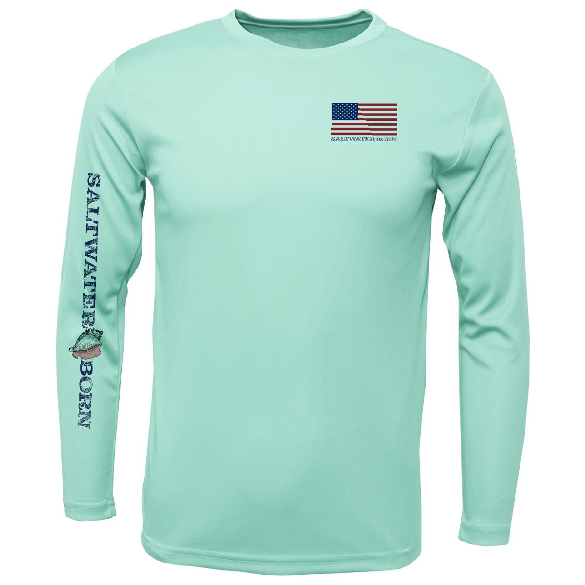 USA Blacktip Long Sleeve UPF 50+ Dry-Fit Shirt