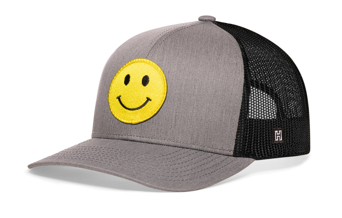 Smiley Face Trucker Hat  |  Snapback