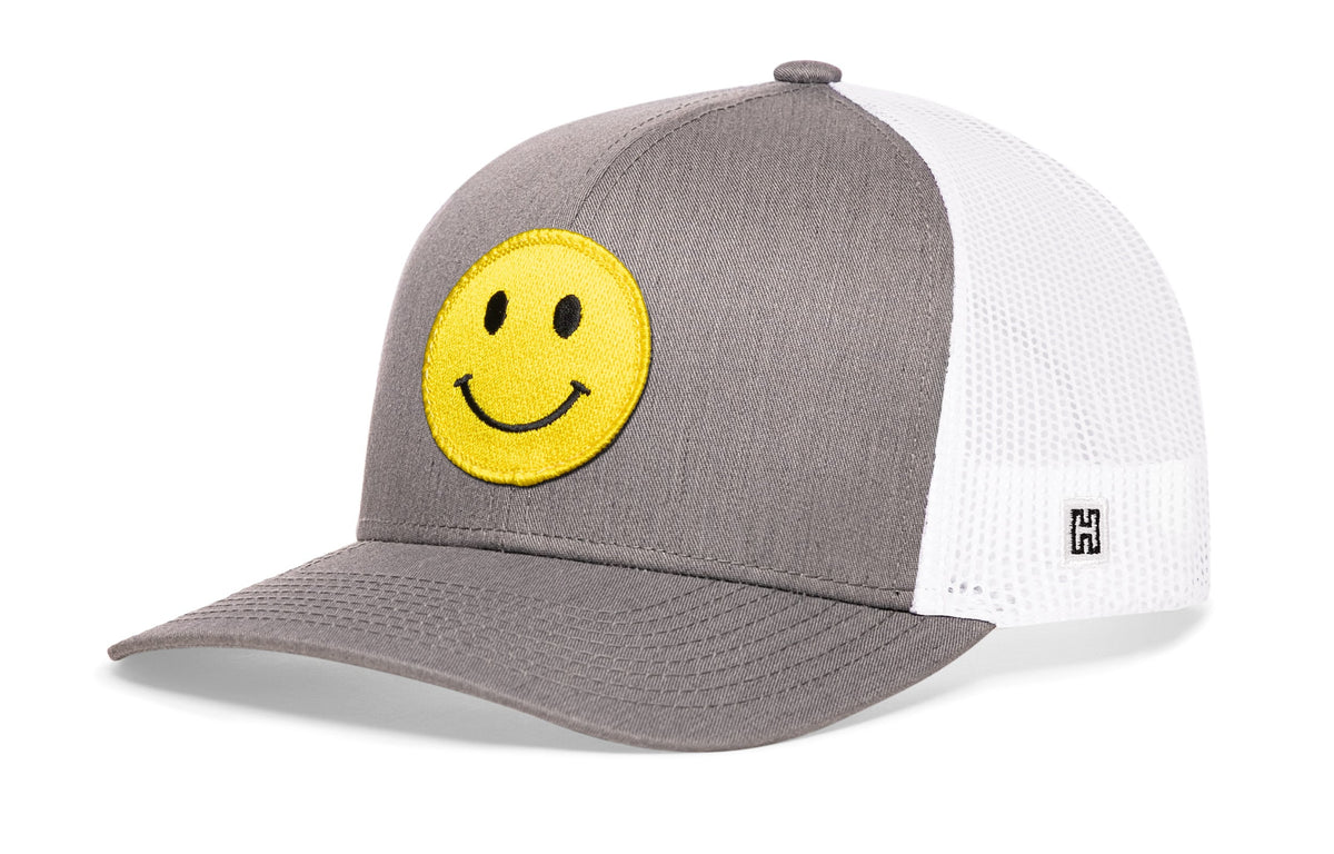 Smiley Face Trucker Hat  |  Snapback