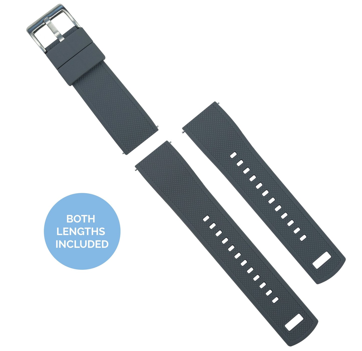 Smoke Grey Top Mint Green Bottom Elite Silicone Watch Band