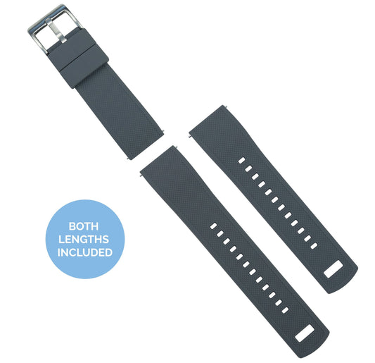 Smoke Grey Top Mint Green Bottom Elite Silicone Watch Band