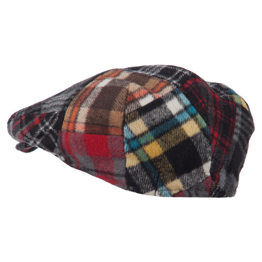 Boy's Wool Blend Patchwork Snap Ivy