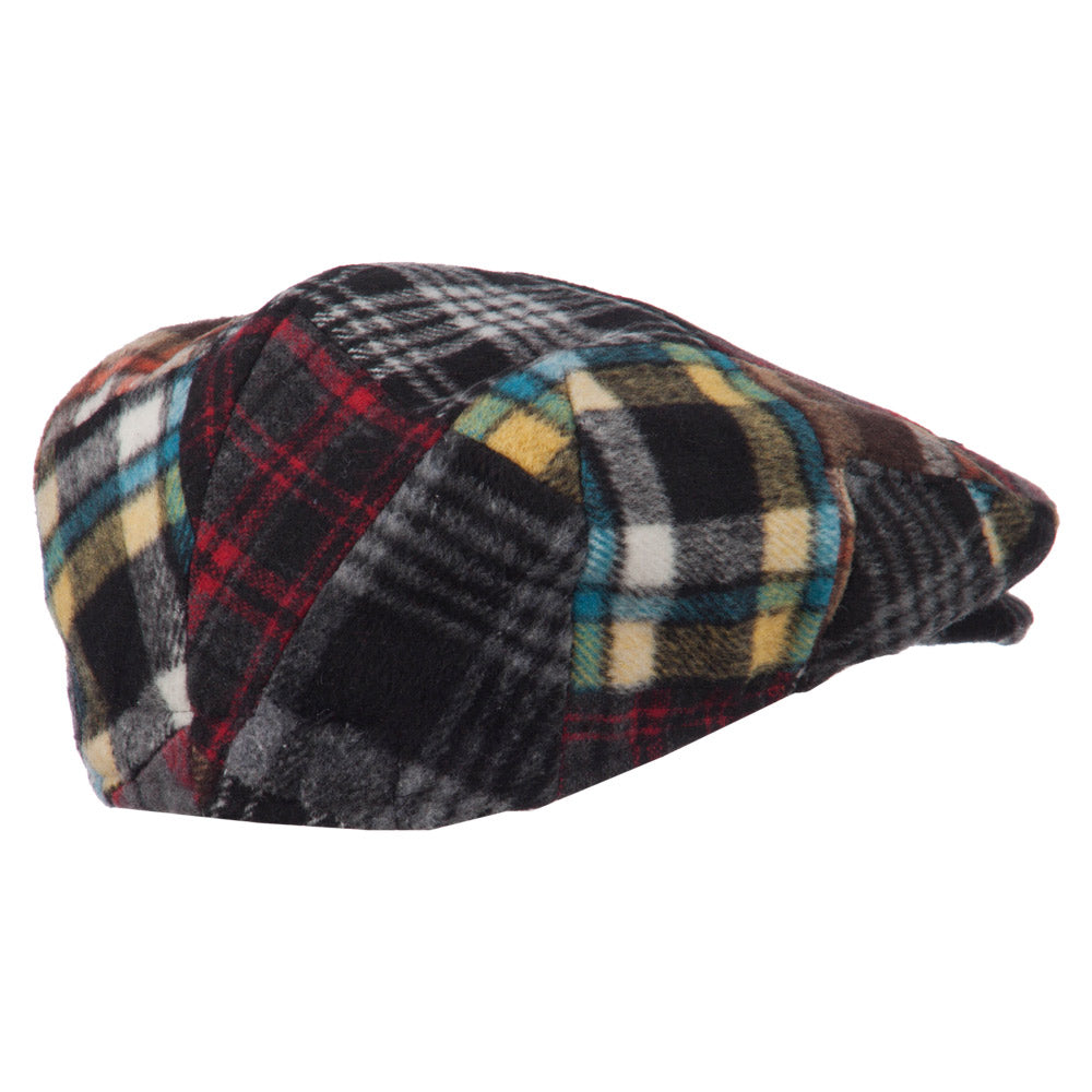 Boy's Wool Blend Patchwork Snap Ivy