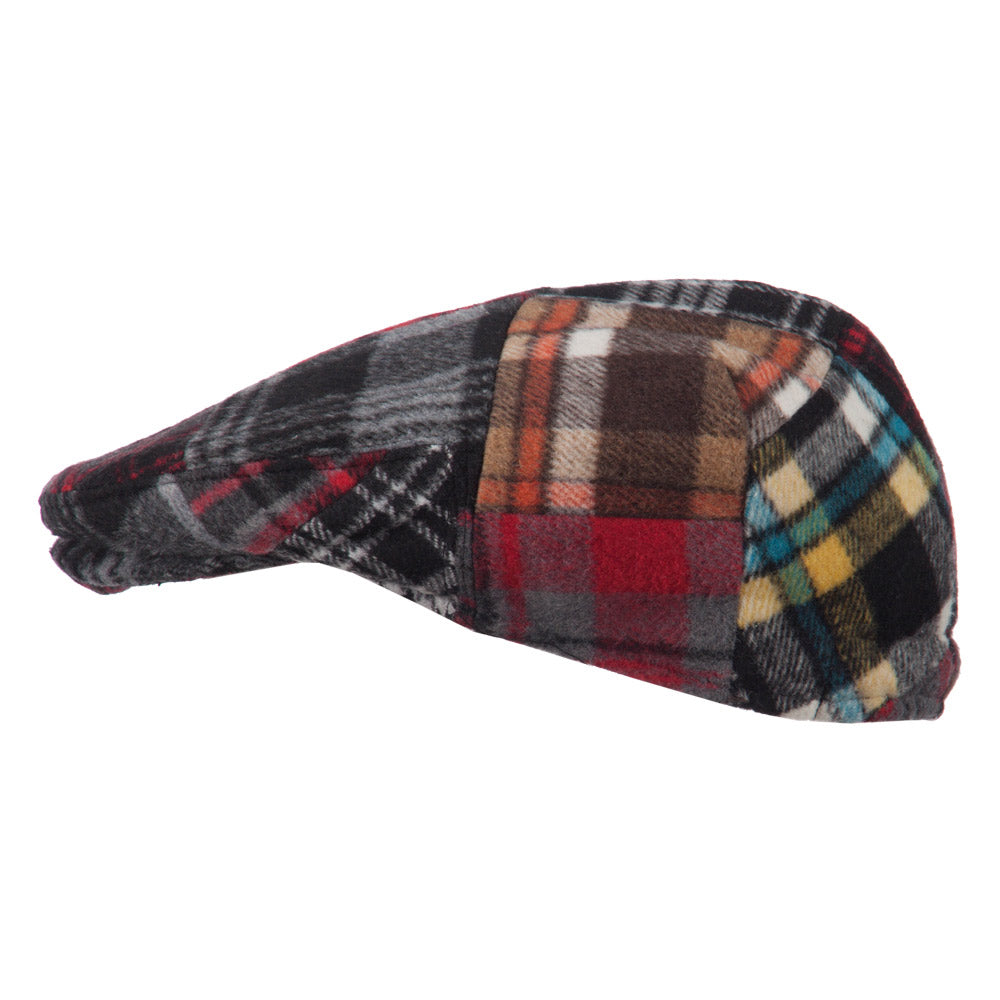 Boy's Wool Blend Patchwork Snap Ivy