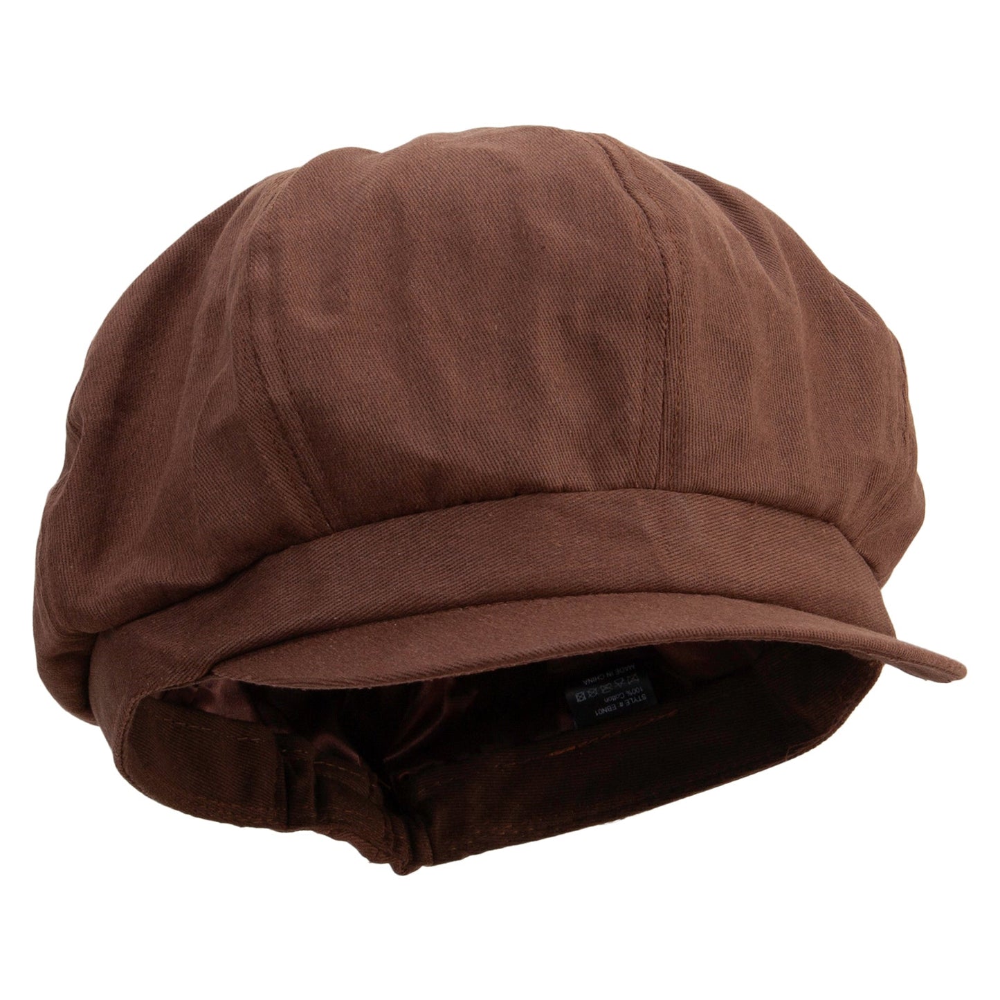 Big Size Cotton Newsboy Hat