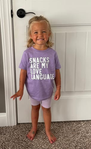 Snacks Are My Love Language Toddler T-Shirt