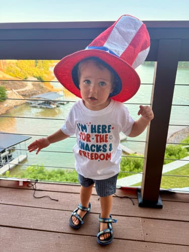 I'm Here For The Snacks & Freedom Infant/Toddler T-Shirt