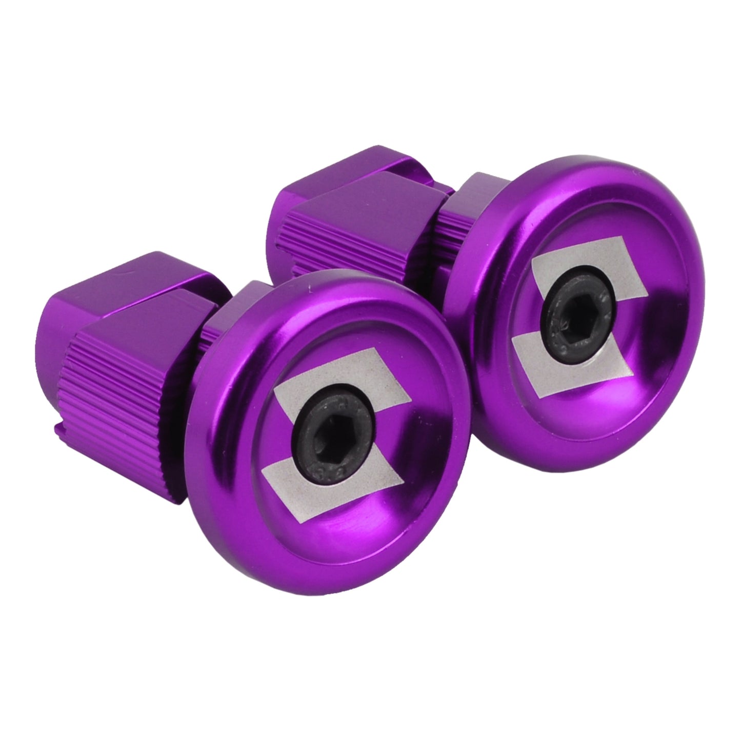 Snafu Stubby Alloy Bar Ends - Purple
