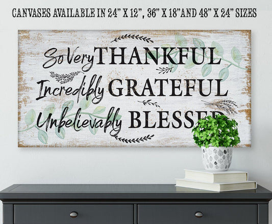 So Very Thankful - Canvas