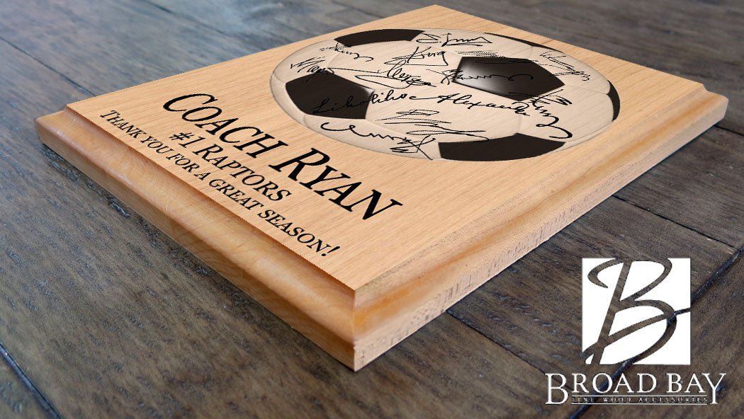 Soccer Coach Gift Plaque SIGNABLE by TEAM
