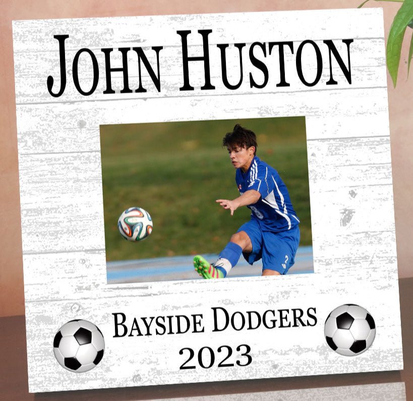 Soccer Player Recognition Award Photo Plaque - Senior Season Year End Gift for Player, Coach or MVP