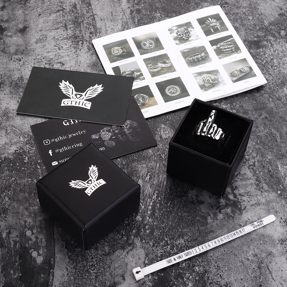 Middle Finger Stainless Steel Ring