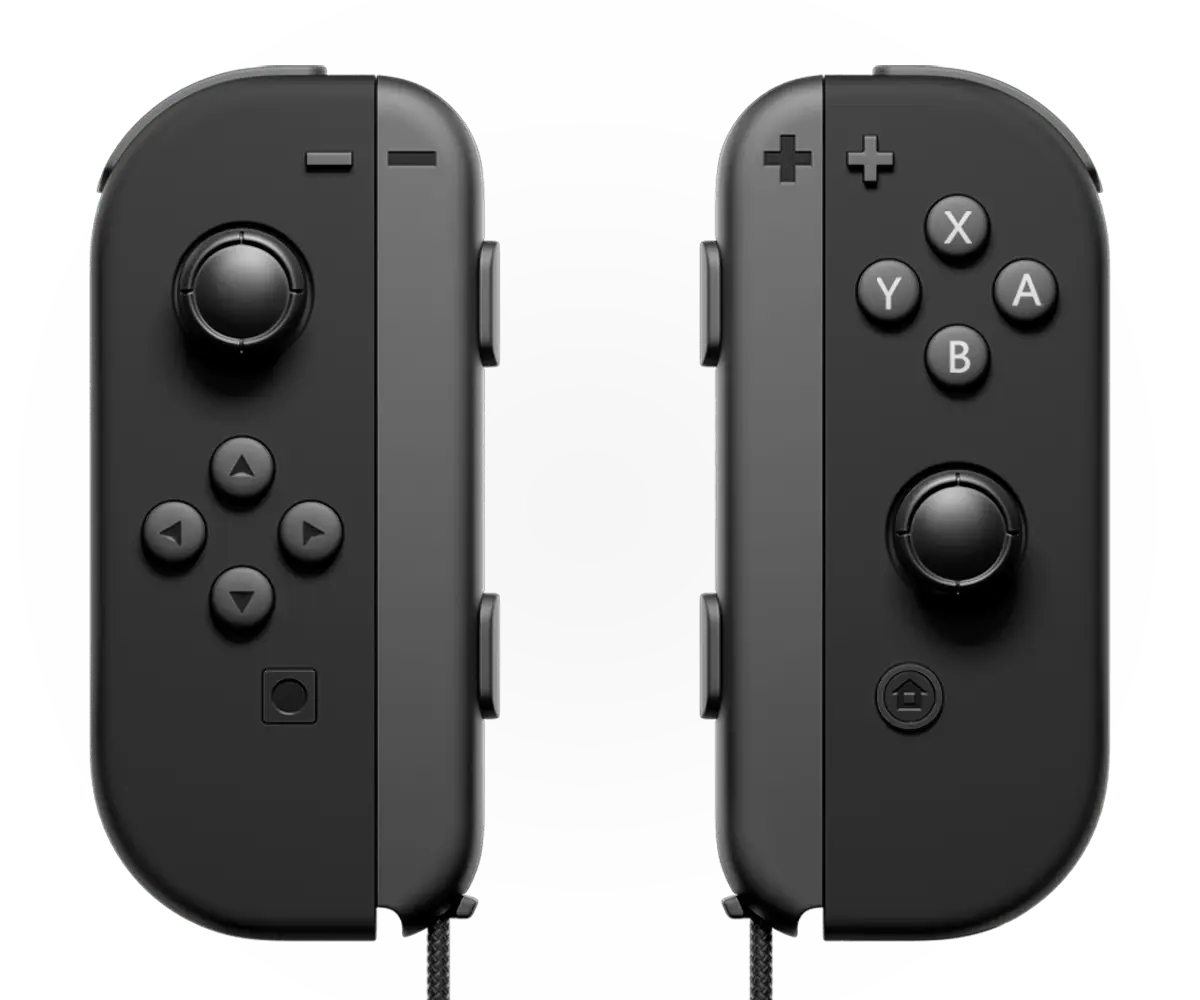 MODDEDZONE MIDNIGHT BLACK NINTENDO JOY-CON CUSTOM CONTROLLERS