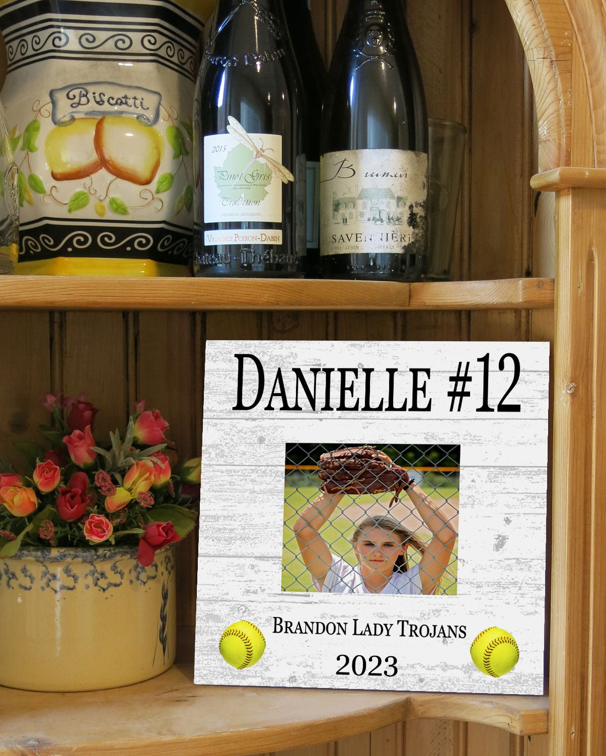 Softball Recognition Award Plaque Photo Frame for MVP or Senior Season End Gift