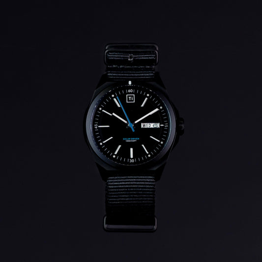 Ti Field Watch / Solar Driven / Black