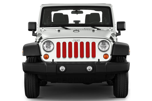 Solid Red Inserts & Flat Black Vent Decals Bundle