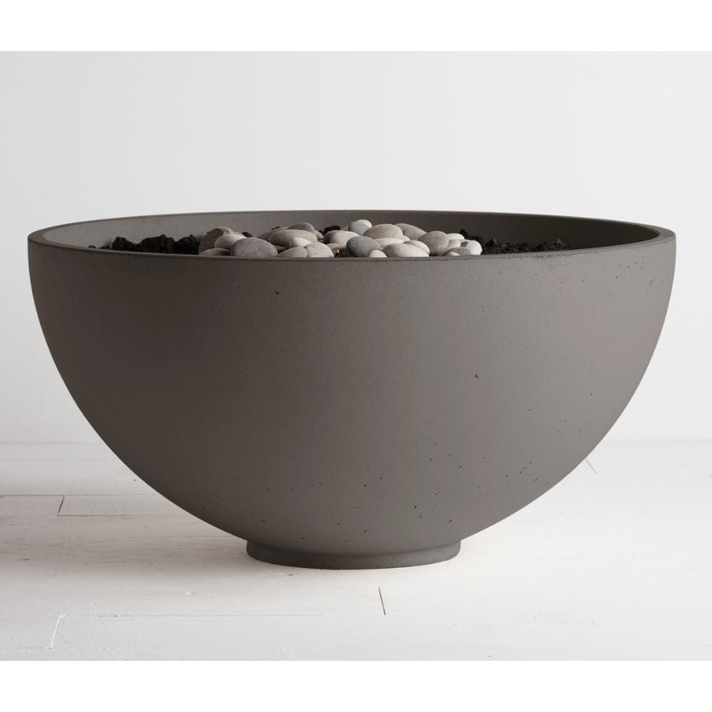 Solus Hemi 48-Inch Round Ultra High Performance Concrete Gas Fire Pit