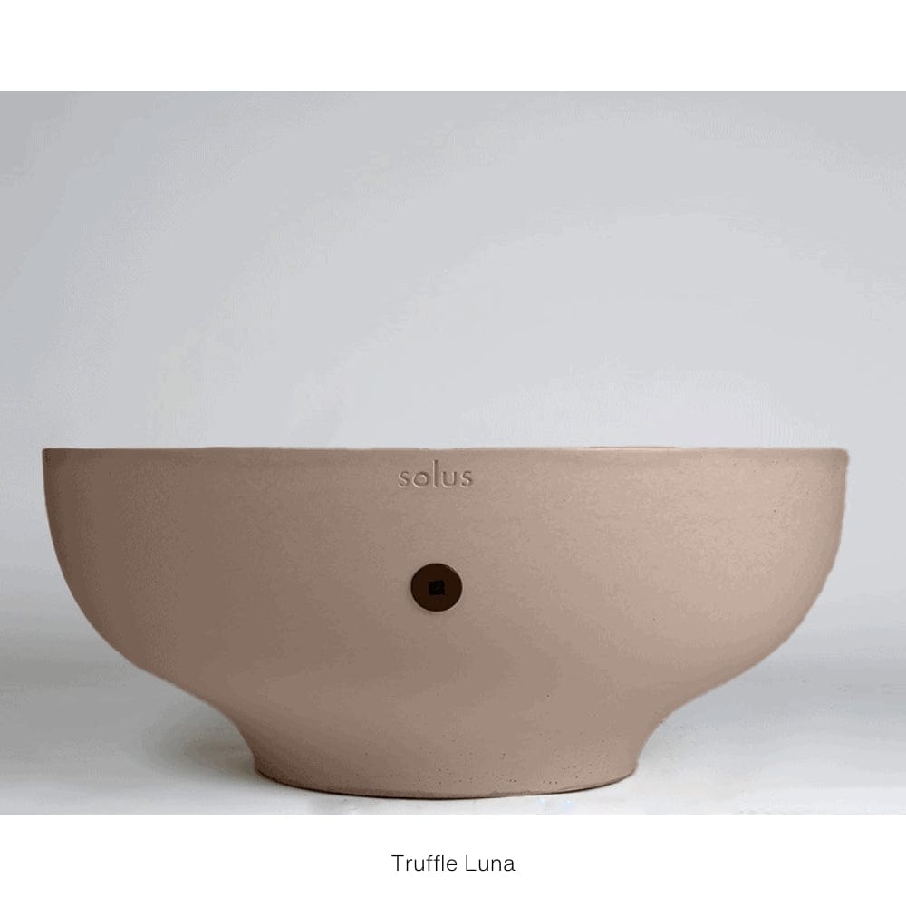 Solus Luna 42-Inch Round Ultra High-Performance Concrete Gas Fire Pit