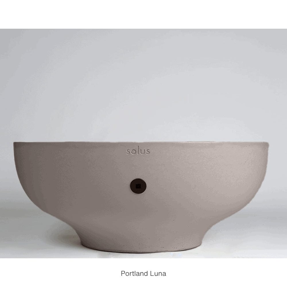 Solus Luna 42-Inch Round Ultra High-Performance Concrete Gas Fire Pit