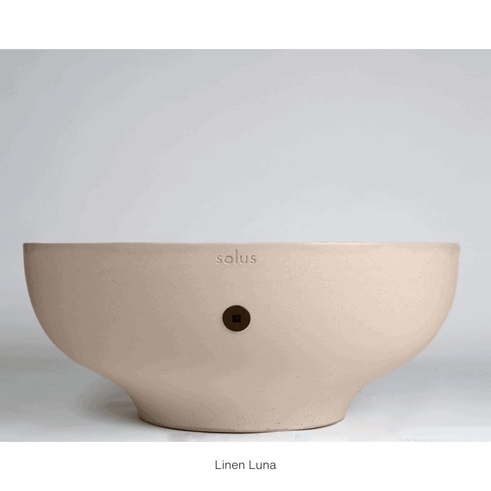 Solus Luna 42-Inch Round Ultra High-Performance Concrete Gas Fire Pit