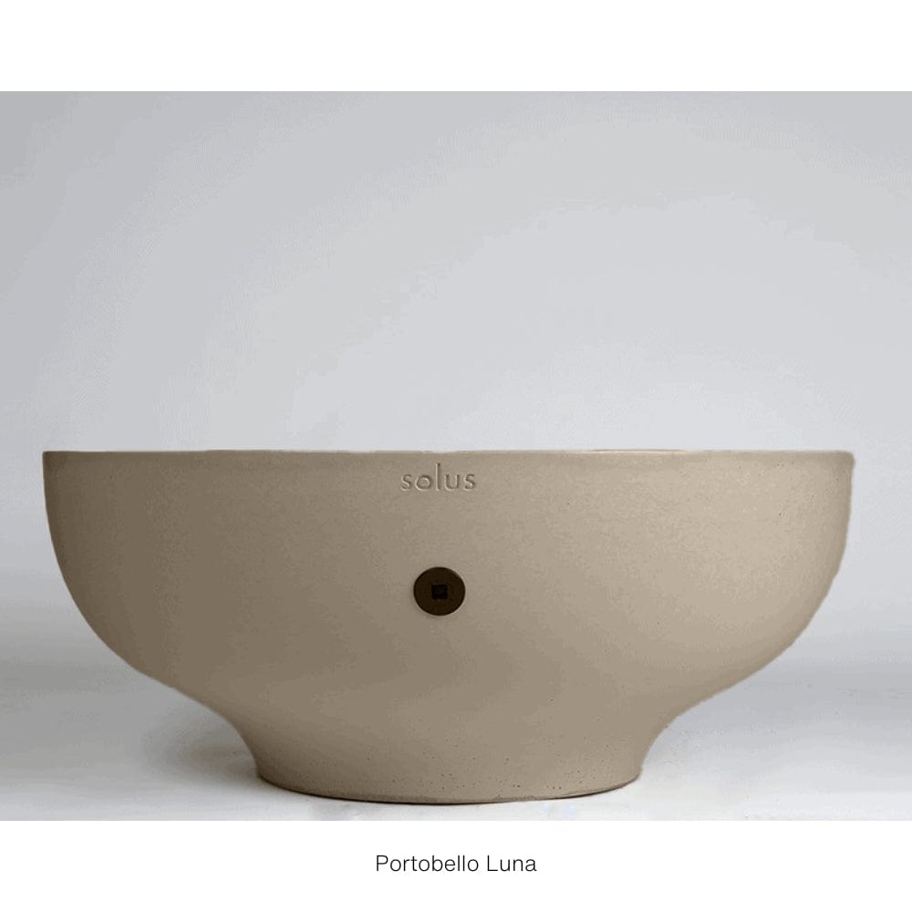 Solus Luna 42-Inch Round Ultra High-Performance Concrete Gas Fire Pit