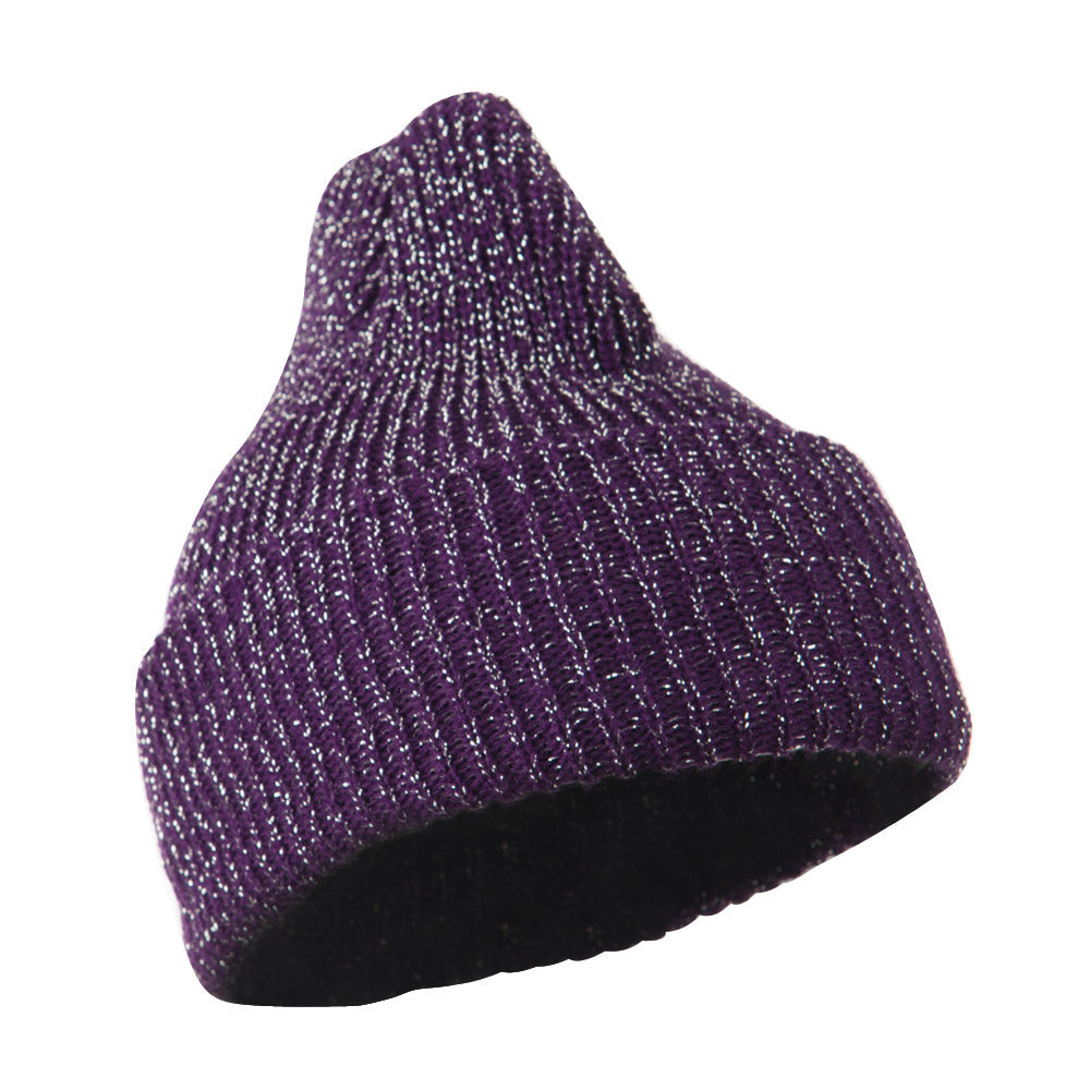 Sparkle Knitted Cuff Beanie