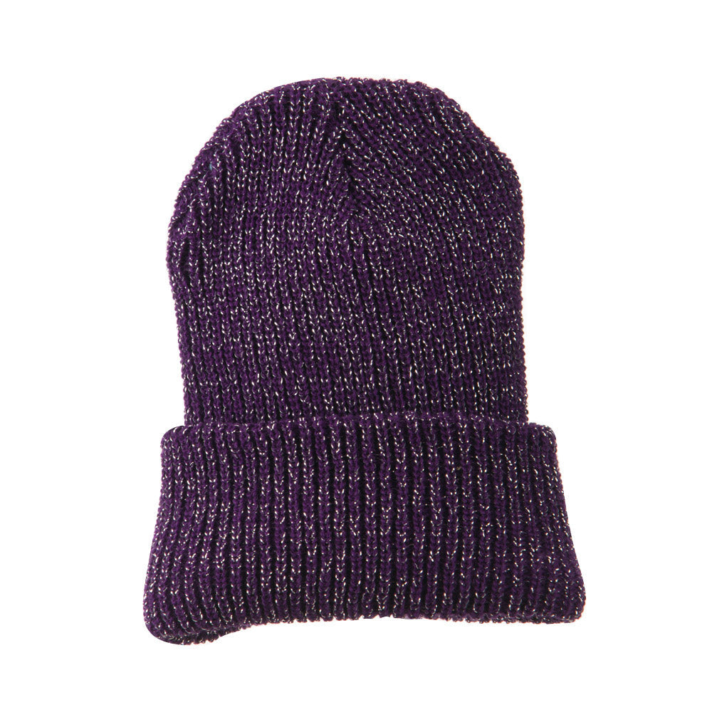 Sparkle Knitted Cuff Beanie