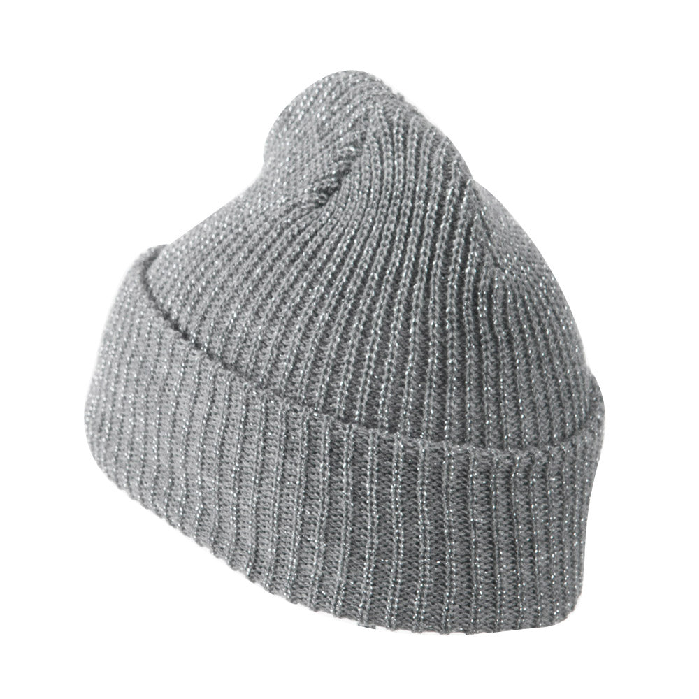 Sparkle Knitted Cuff Beanie