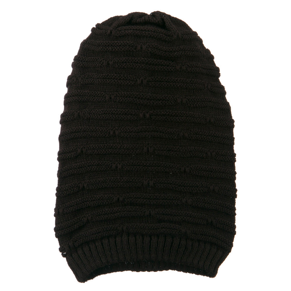 Big Size Stripe Patterned Deep Vintage Beanie