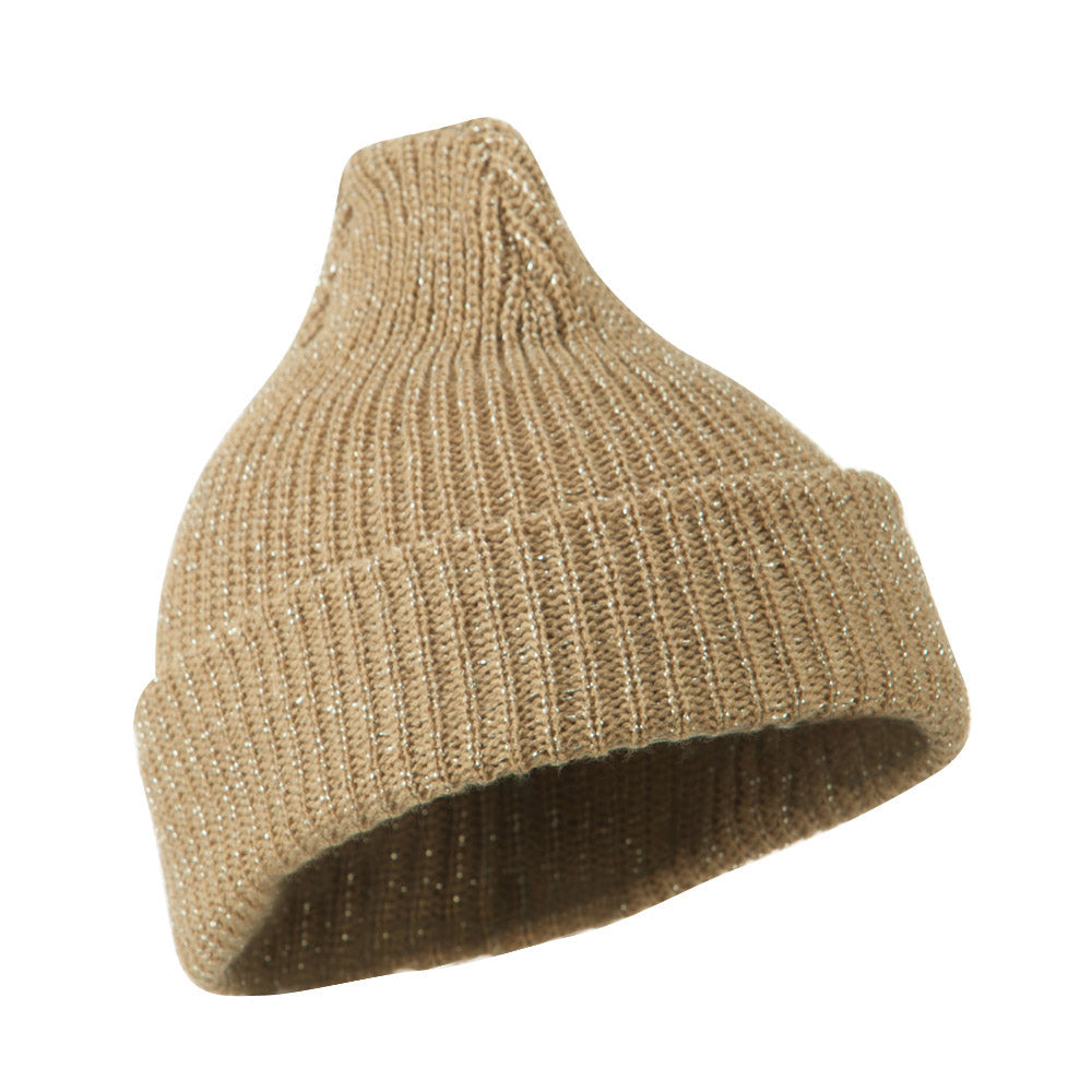 Sparkle Knitted Cuff Beanie