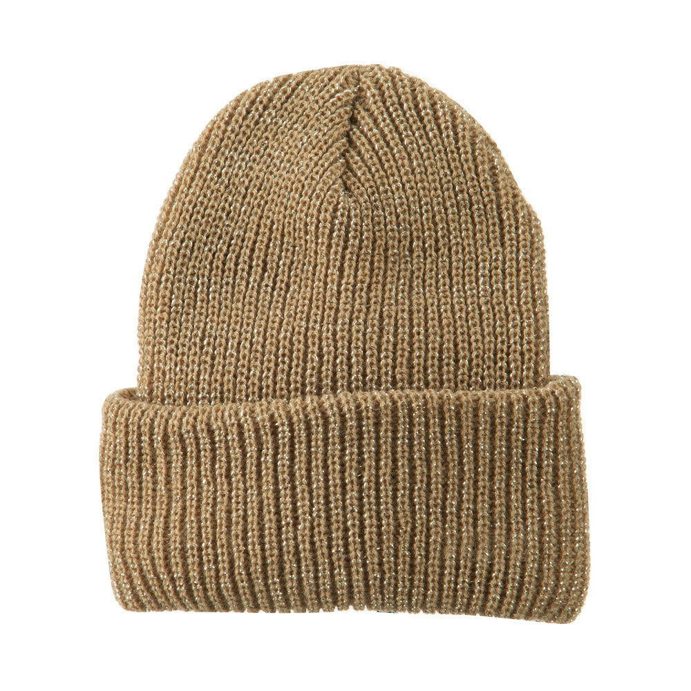 Sparkle Knitted Cuff Beanie