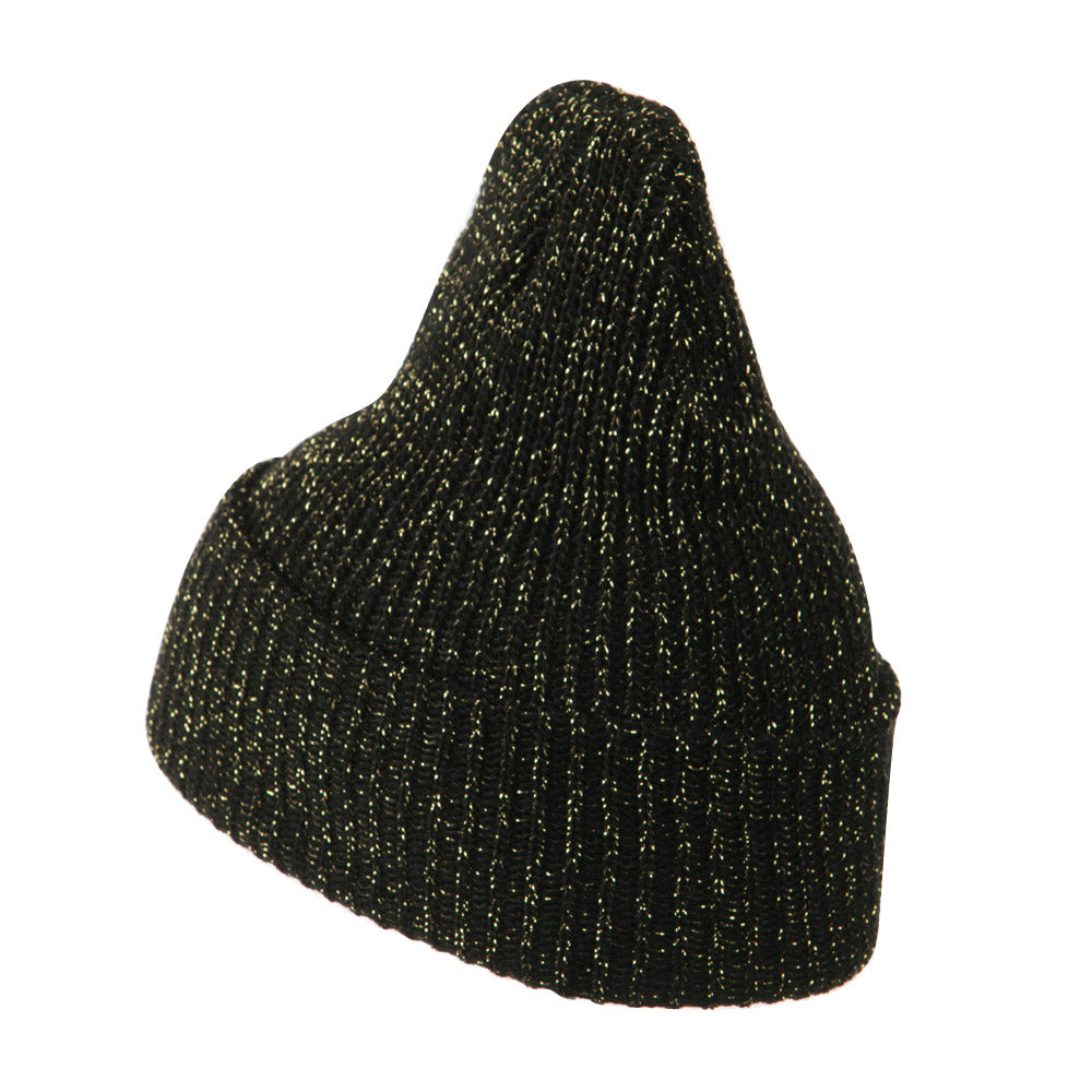Sparkle Knitted Cuff Beanie