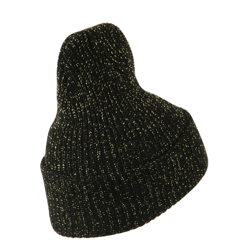 Sparkle Knitted Cuff Beanie