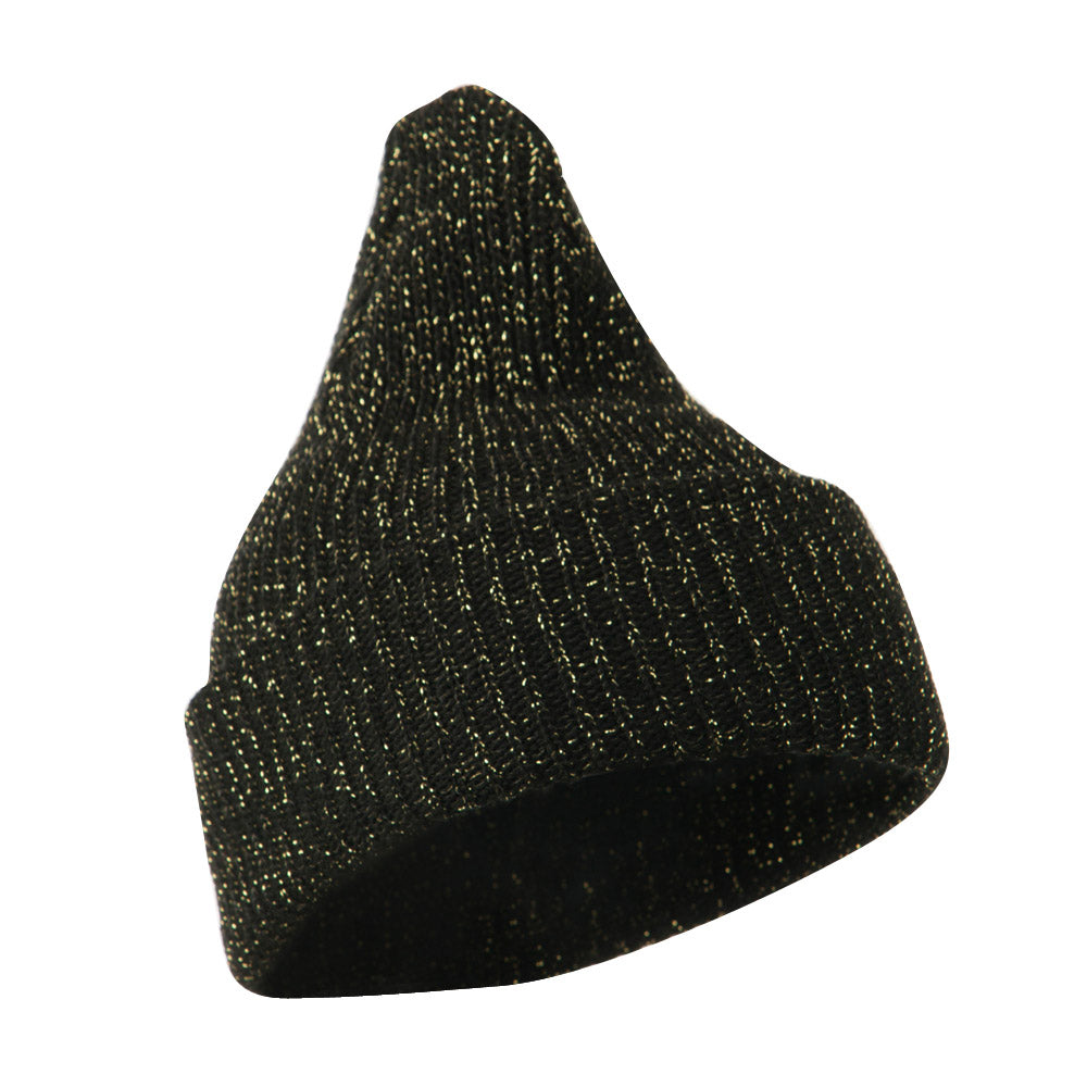 Sparkle Knitted Cuff Beanie