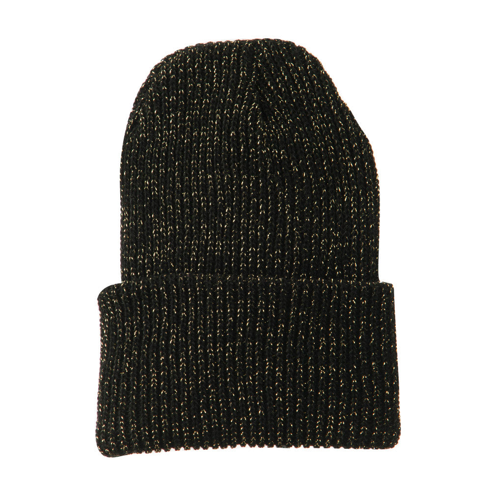 Sparkle Knitted Cuff Beanie