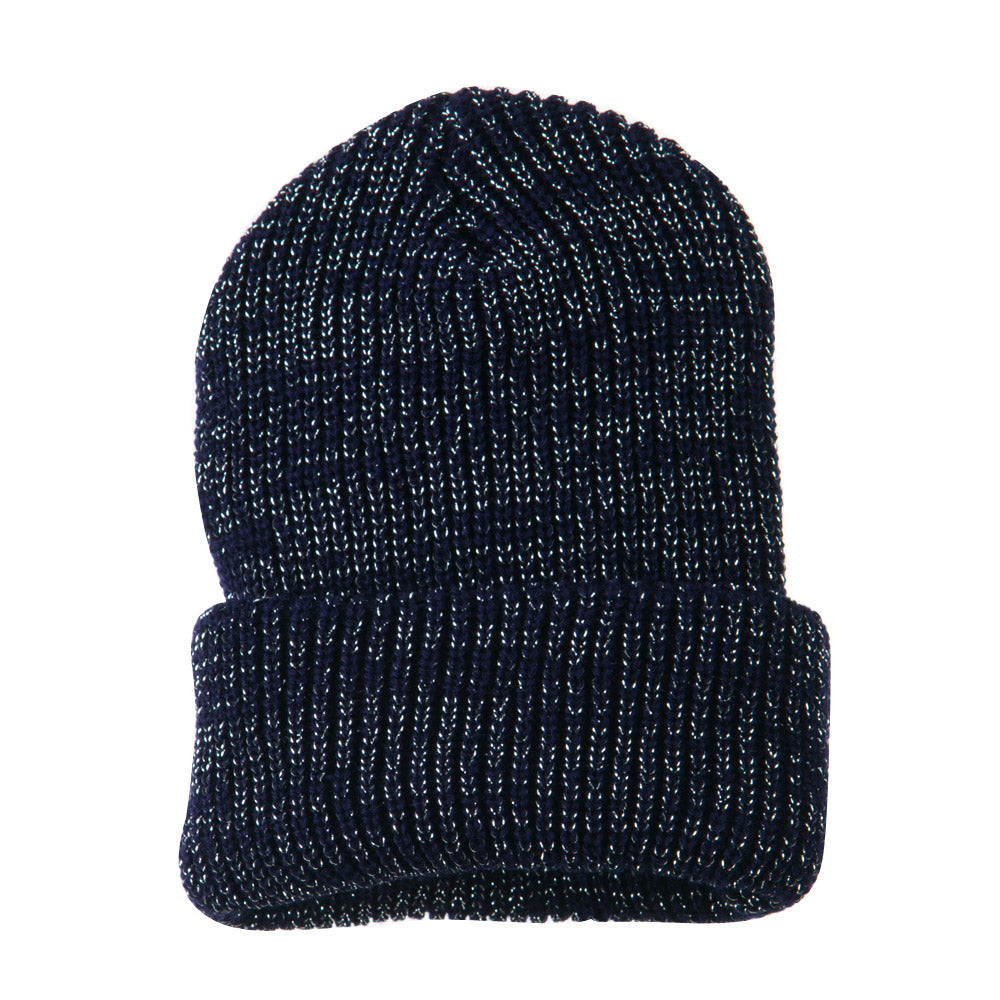 Sparkle Knitted Cuff Beanie