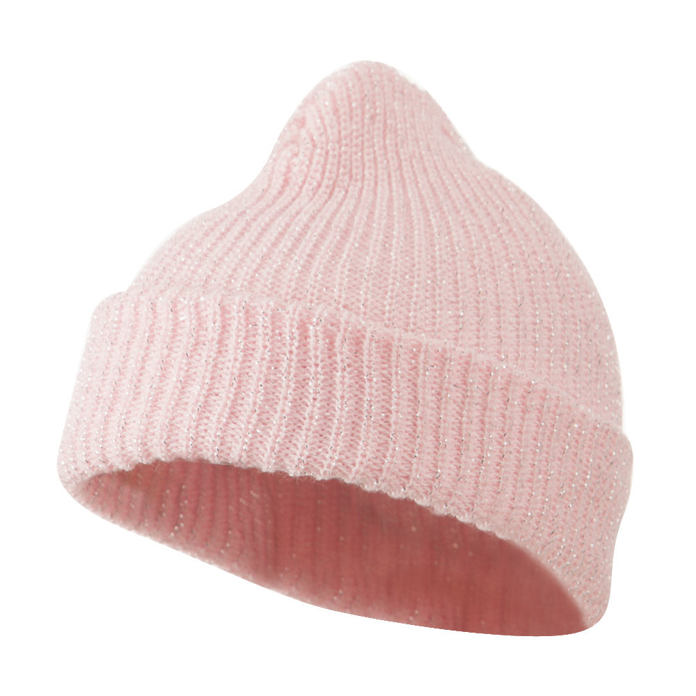 Sparkle Knitted Cuff Beanie