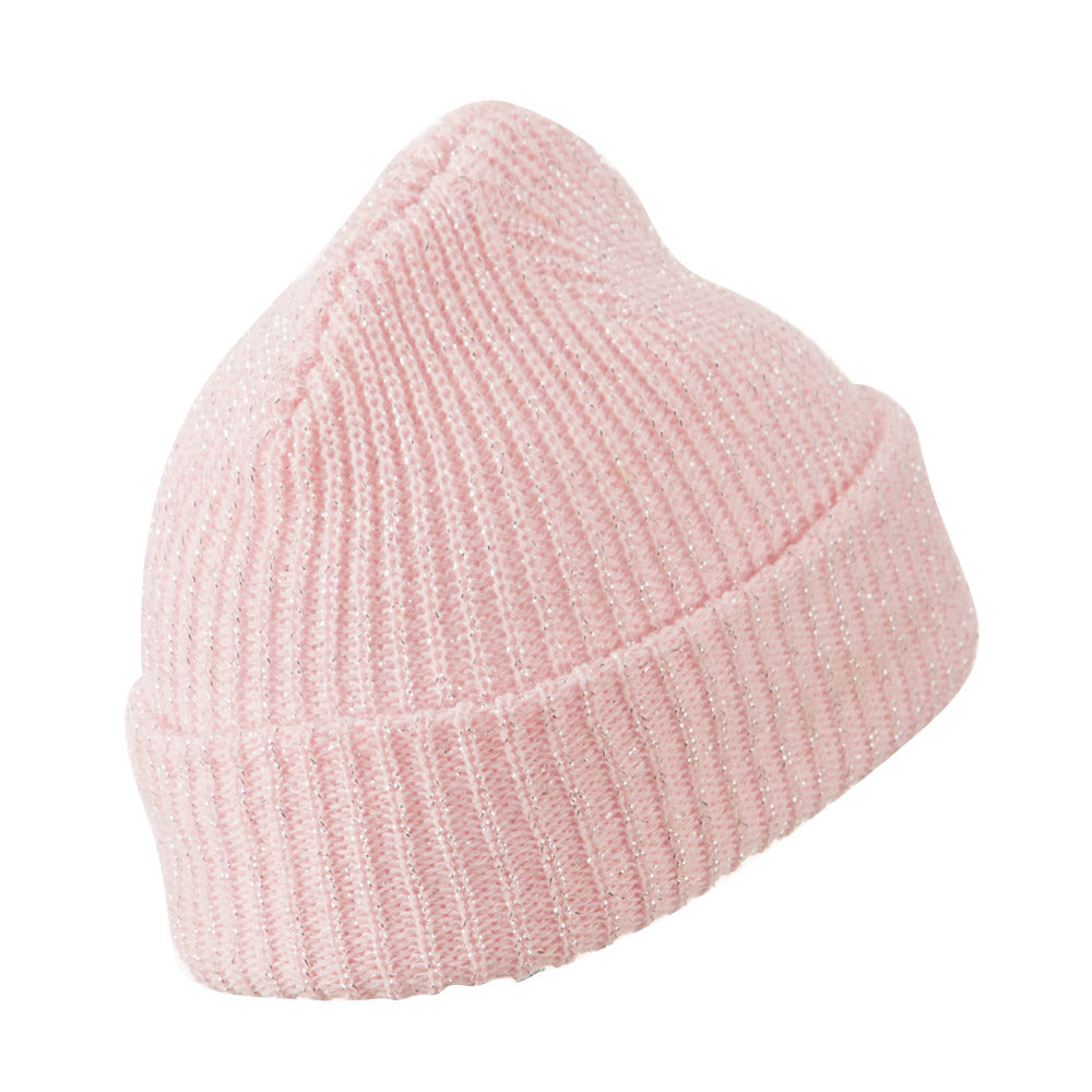 Sparkle Knitted Cuff Beanie