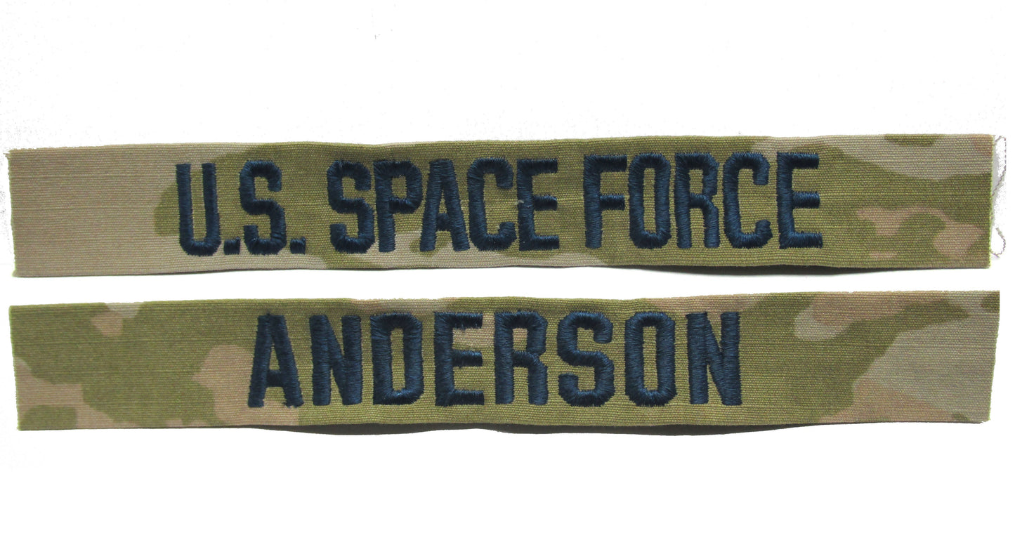 U.S. Space Force OCP Name Tape  - 2 Piece Set