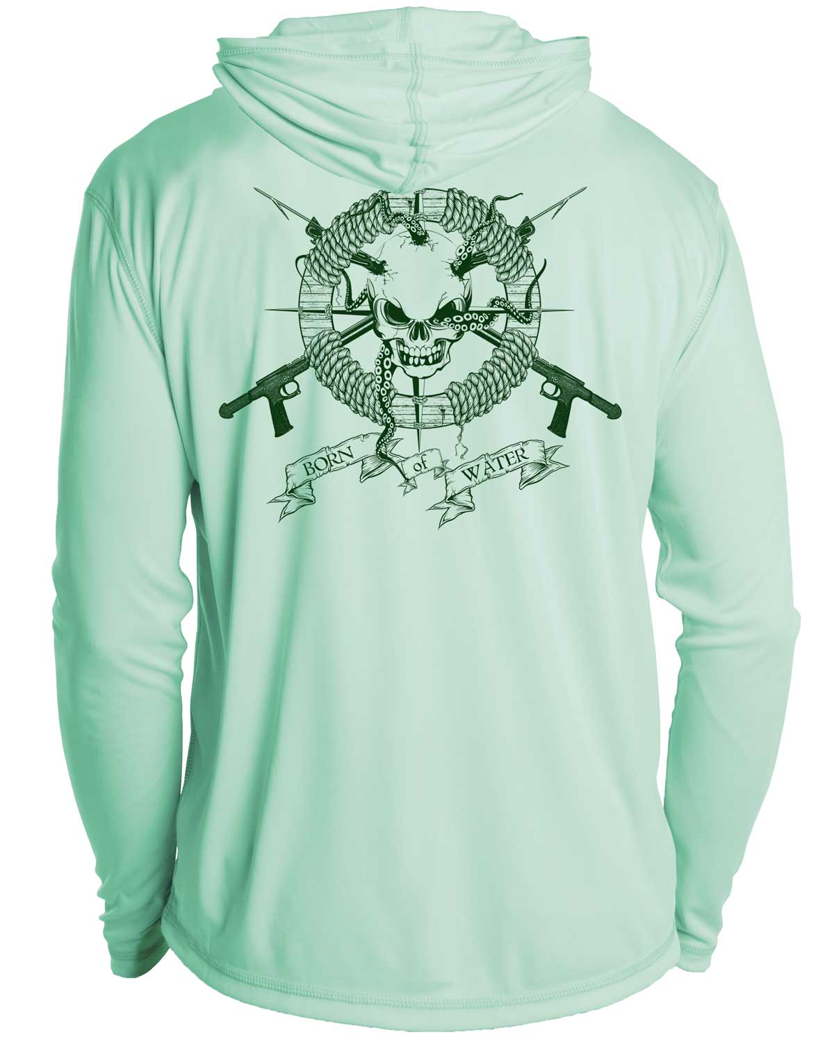 Skull and Spearguns UV/UPF 50+ Long Sleeve Long Sleeve Hoodie