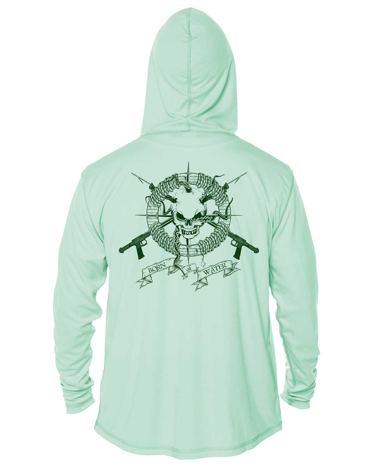 Skull and Spearguns UV/UPF 50+ Long Sleeve Long Sleeve Hoodie