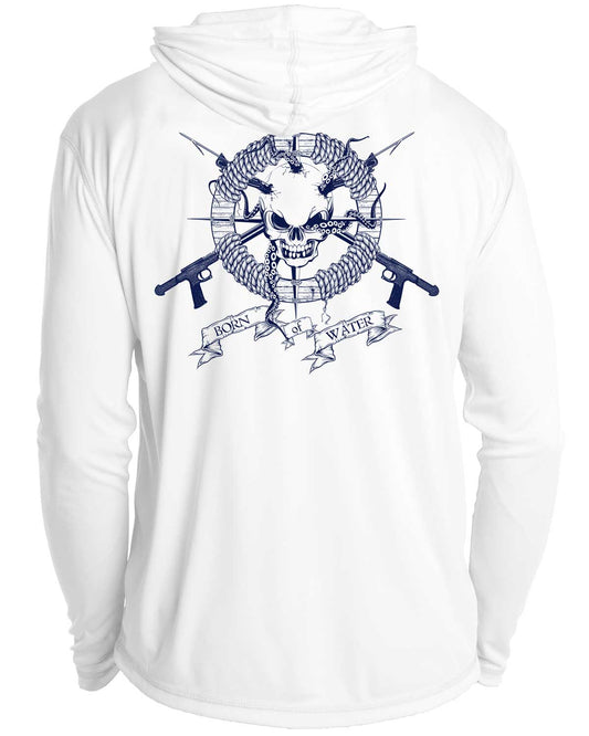 Skull and Spearguns UV/UPF 50+ Long Sleeve Long Sleeve Hoodie