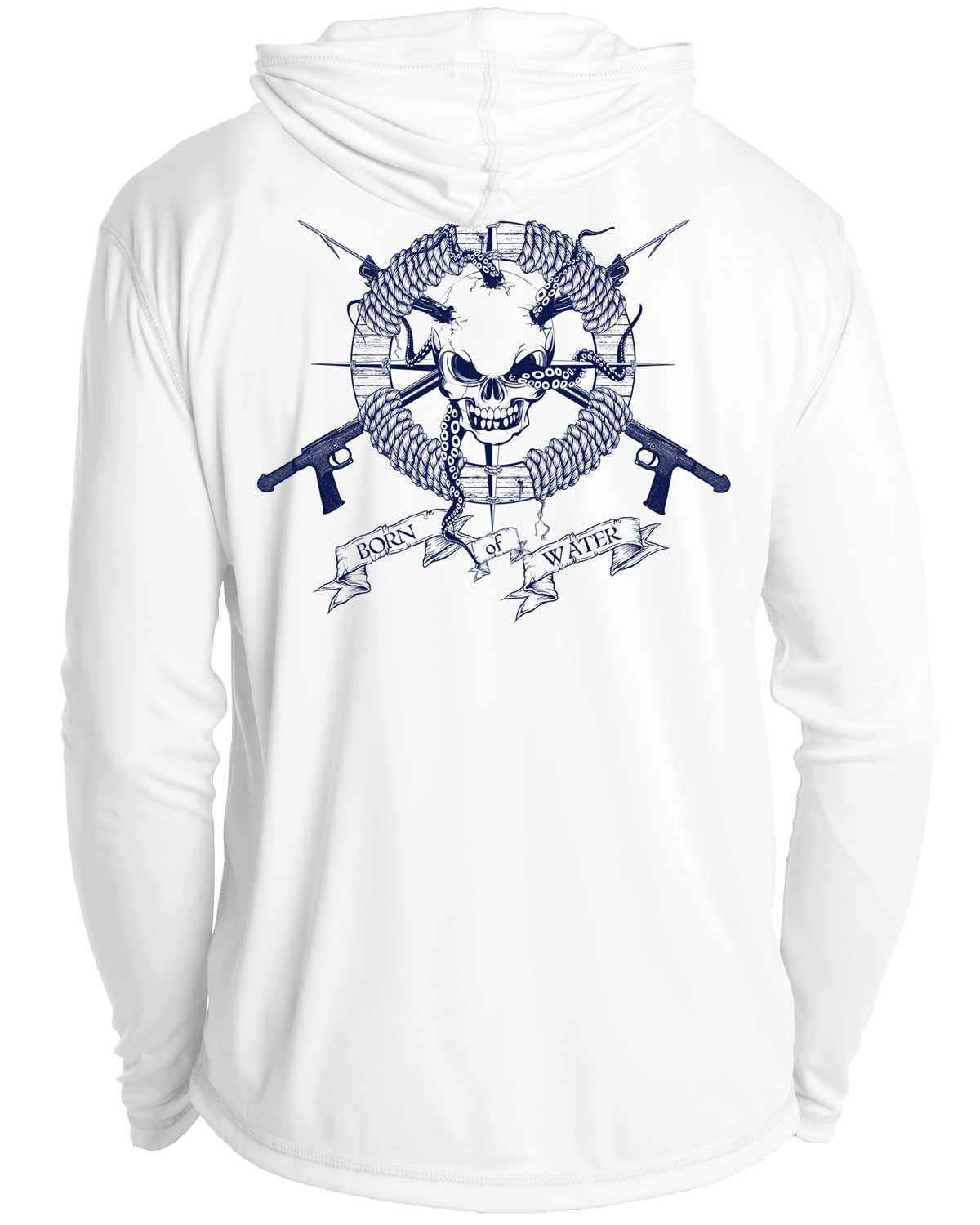 Skull and Spearguns UV/UPF 50+ Long Sleeve Long Sleeve Hoodie