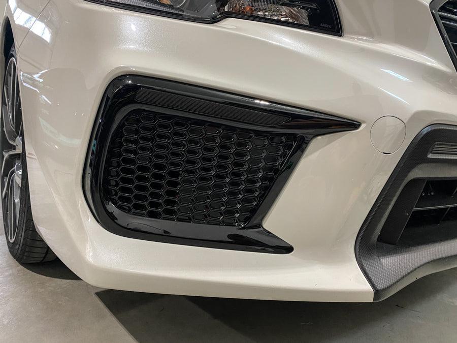 Special Edition Dark Smoke Carbon Fiber JDM DRL Bezel Overlays - 2018-2021 WRX / STI